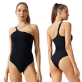 Eco-friendly recycled fabric one-piece yoga bodysuit - open back, tight-fitting, butt-lifting gym outfit - aerial yoga leotard