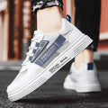 Winter men's lightweight mesh sneakers - breathable, anti-odor, casual white sneakers with soft soles