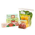 Wide-bottom, removable, resealable food-grade bags for baby food, household refrigerator storage, portioning, and freshness preservation. thickened self-sealing bags for locking in freshness