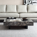 Italian slate coffee table small apartment living room casual tea table floor-standing designer square model designer coffee table