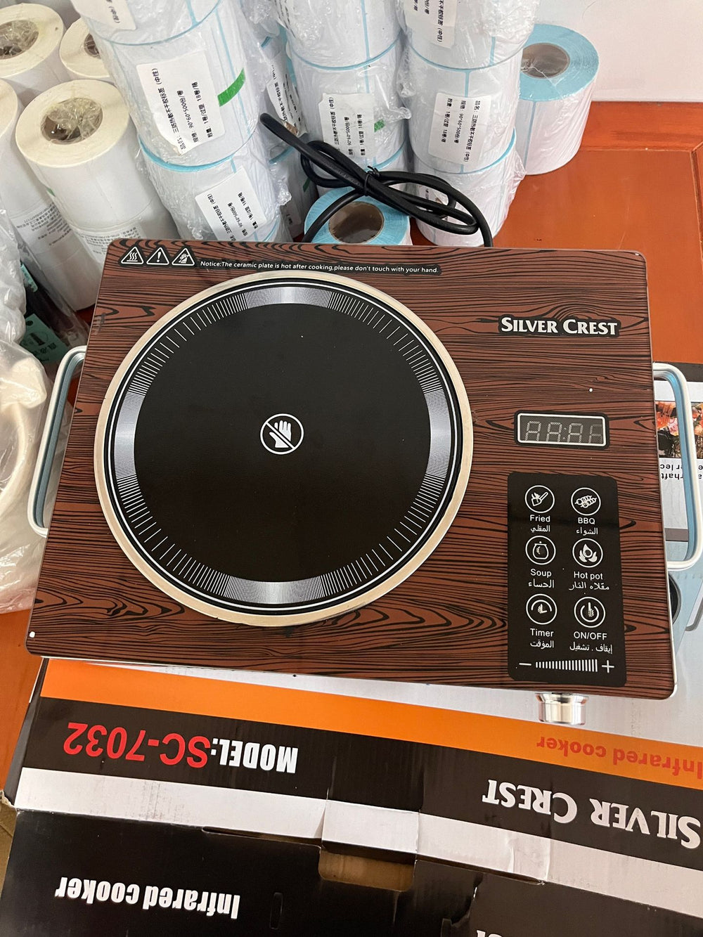Export export touch single furnace for home high power induction cooker hot pot noodle cooker infrared electric ceramic stove cross-border crystal plate