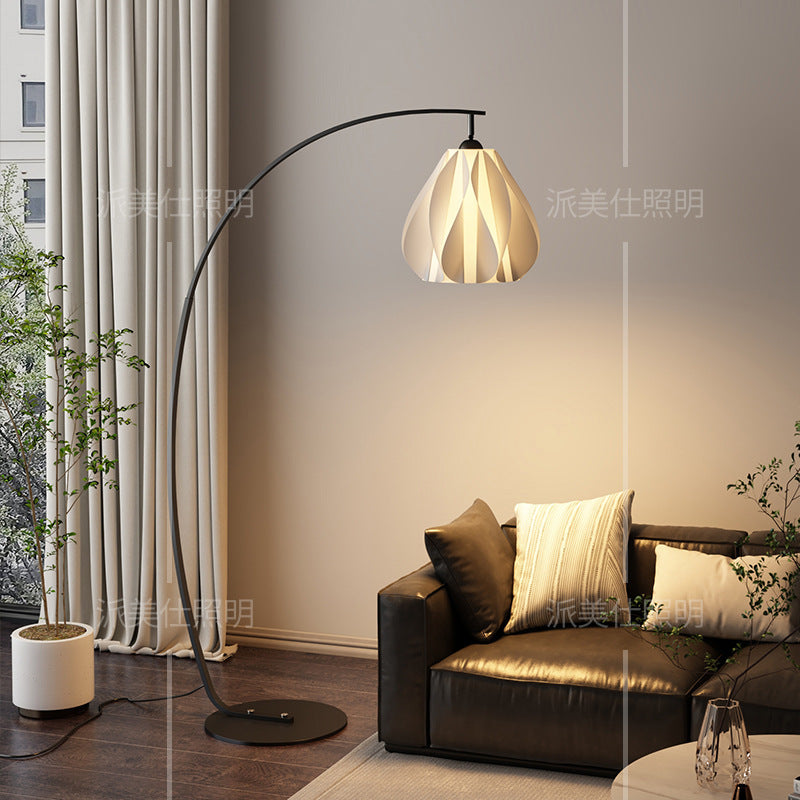 Italian normcore fishing floor lamp living room design accessible luxuryclassy sofa corner room bedroom atmosphere lamp
