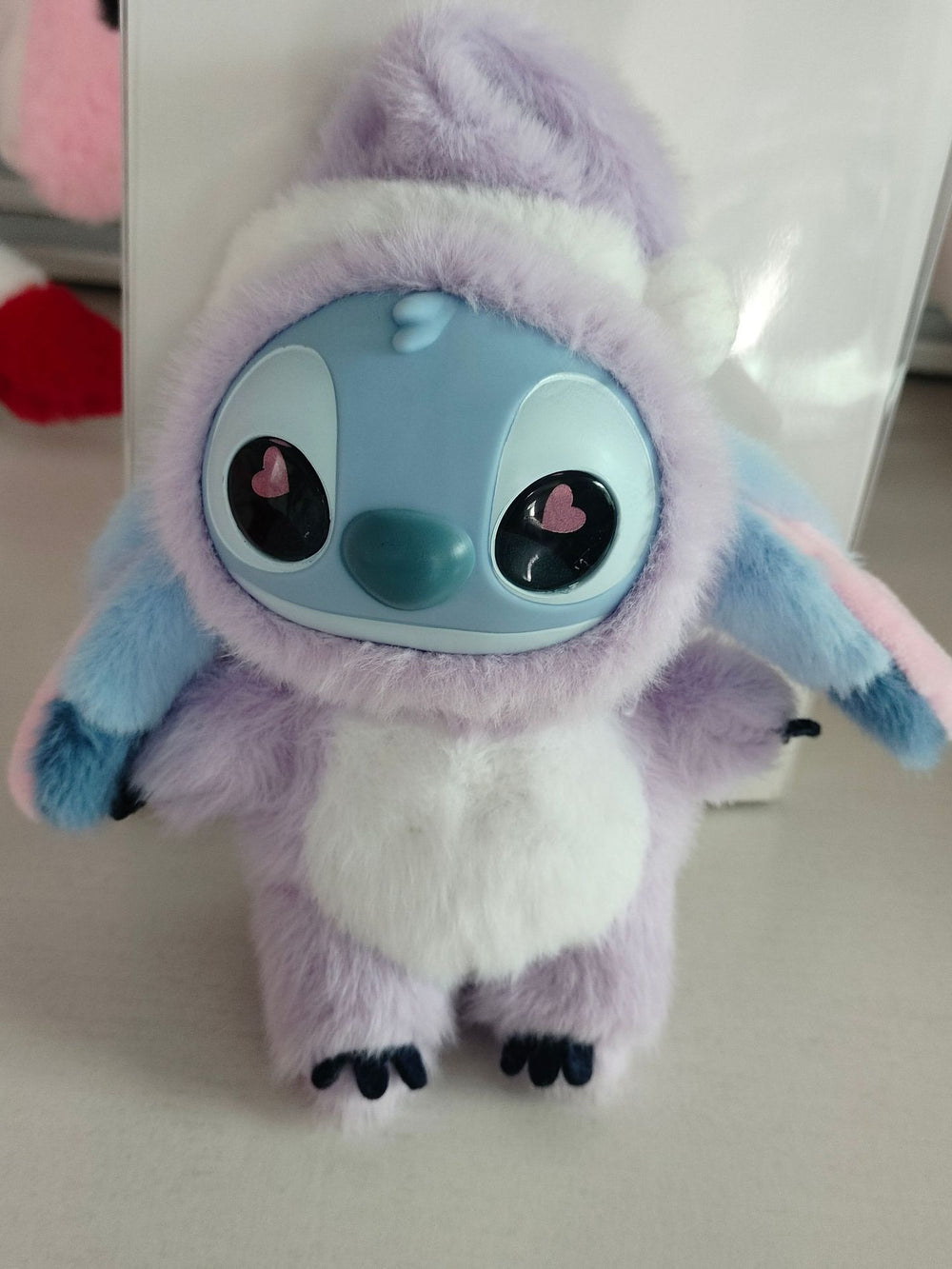 Disney purple doll plush toy stuffed animal bag charm bb squeak cartoon doll kids girls gift wholesale
