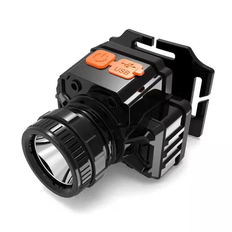 Headlamp rechargeable head-mounted lamp led strong light long-range field fishing lamp flashlight high brightness outdoor