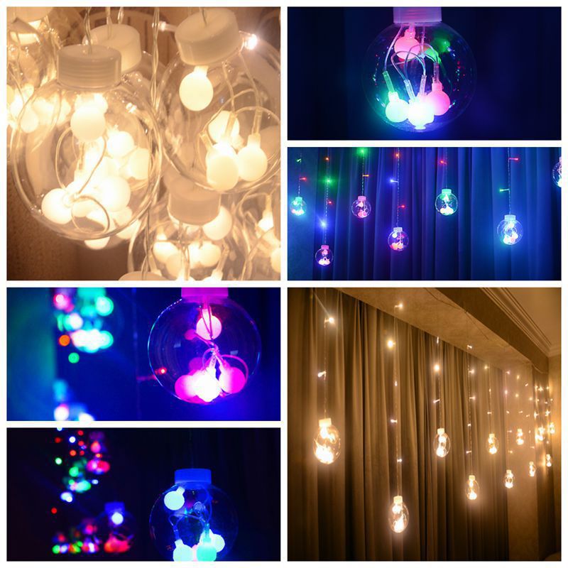 LED lights flashing lights string lights wishing ball wishing ball plug-in home festival garden curtain lights decorative lights