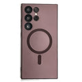 Suitable for samsung s25ultra liquid metal paint magnetic phone case s26 lens film anti-fall simple soft case a57