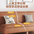 New multifunctional cat-scratch fabric foldable sofa bed - perfect for apartments, rentals, small spaces, and trendy lounging!