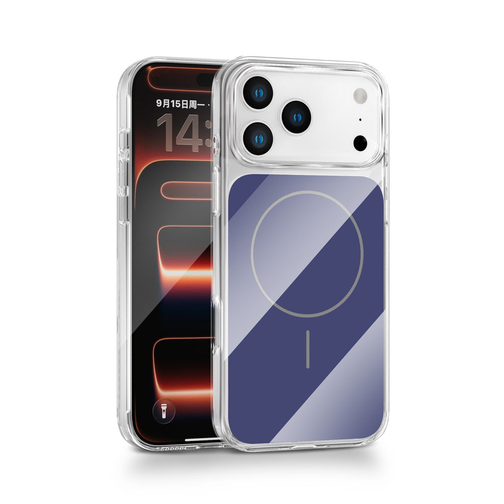 Suitable for iphone 17 pro max magnetic pc official phone case apple 17 high-alumina glass carbon fiber texture phone cover