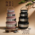 4pcs big size food warmer cross-border foreign trade large capacity insulated lunch box 3l-6l-9l-12l