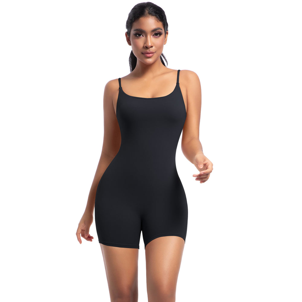 Fashion cross-border new arrival nude yoga sling jumpsuit dance running fitness sports one-piece tight yoga clothes