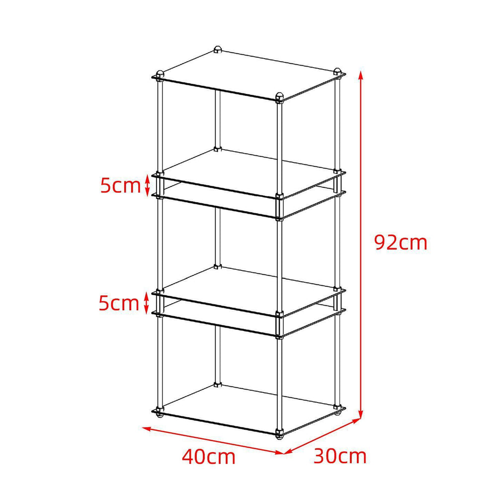 Bauhaus minimalist stainless steel side table coffee table floor-standing multi-tier storage rack metal style display shelf organizer