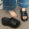 New women's platform sandals - summer fashion high heel slides, wedge heel slippers, and flip-flops for women