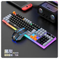 Leikui t26 wired color matching gaming keyboard and mouse suit luminous feel desktop computer notebook keyboard and mouse
