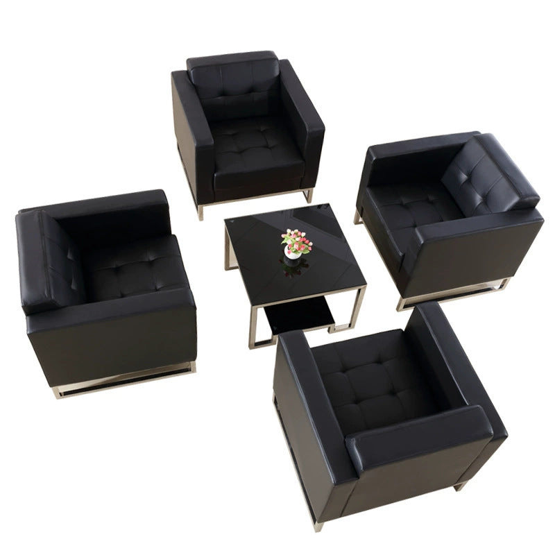 4s store modern casual office sofa business exhibition hall rest area reception area negotiation single combination leather leather