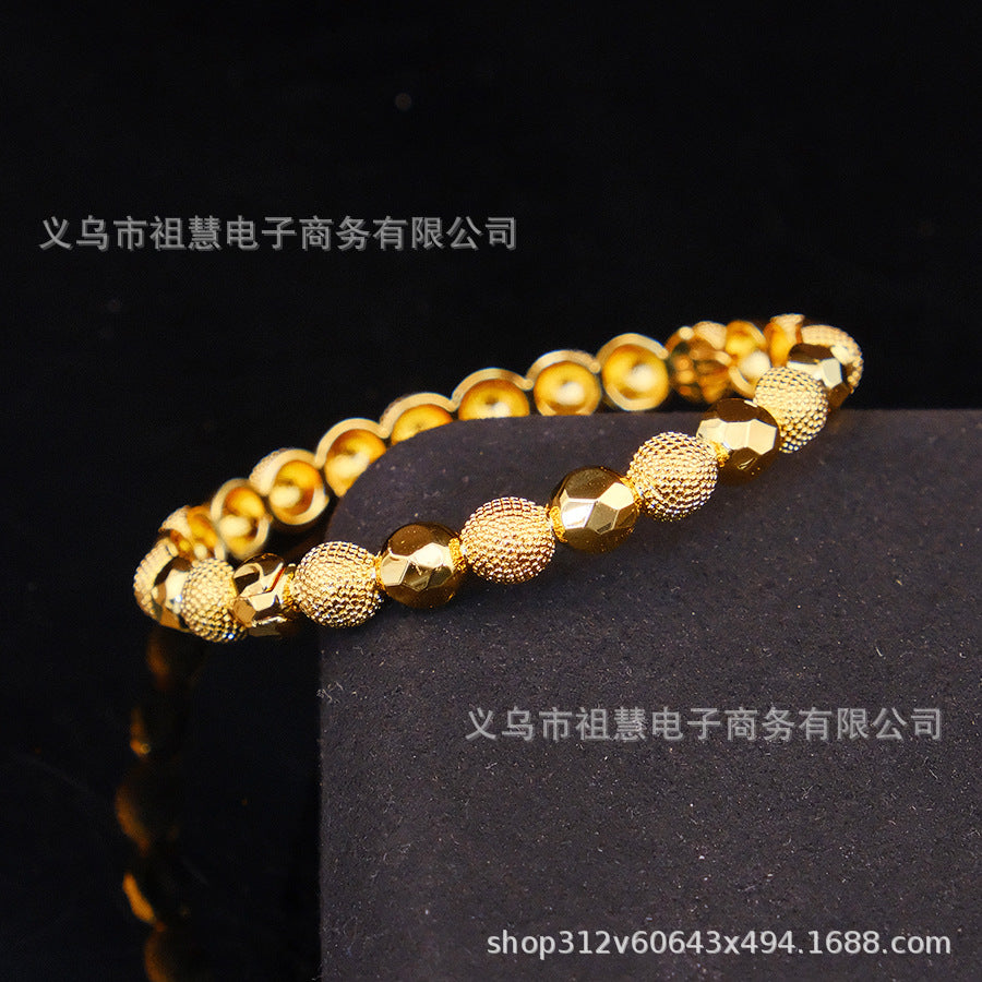middle eastern luxury women's designer gold-plated bangle, fashion bracelet, wedding gold, turkish jewelry