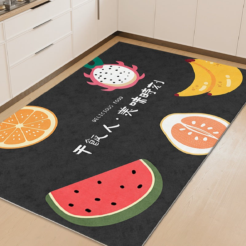 Kitchen floor mat non-slip oil-proof wipeable no-wash carpet foot pad waterproof pvc wipeable stain-resistant whole floor for home