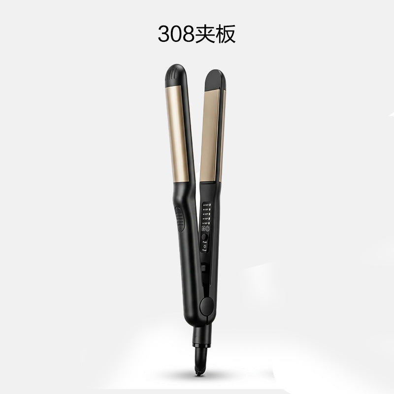 new model manufacturer temperature-controlled straight curling wet and dry hair salon straightening board straightener double-sided electric splint multi-function