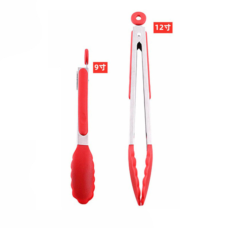 Food clip set Silicone bread clip Stainless steel food clip Camping barbecue Outdoor clip Fast food sharing clip