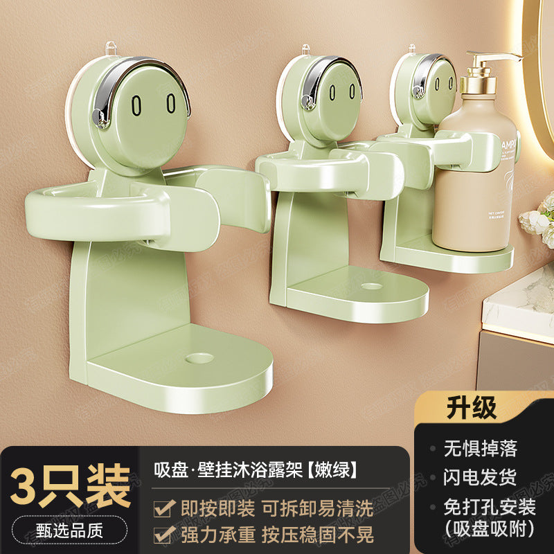 Powerful suction cup No punching Wall hanging Bathroom rack Bath shower Toilet shower gel hanger Storage