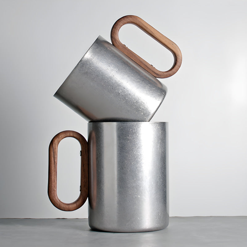304 stainless steel cup food grade water cup travel household cup with handle cup logo personalized