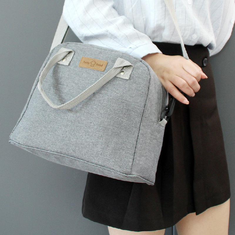 Beilian can obliquely span the lunch box bag to work, large-capacity lunch bag, aluminum foil thermal insulation bag, and portable  bento bag wholesale.