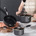 non-stick cookware combination for home pot set combination neutral cooking pot potset8pcs