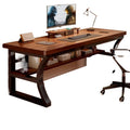 Garden house solid wood computer desk desktop office desk student writing desk for home bedroom e-sports desk workbench table