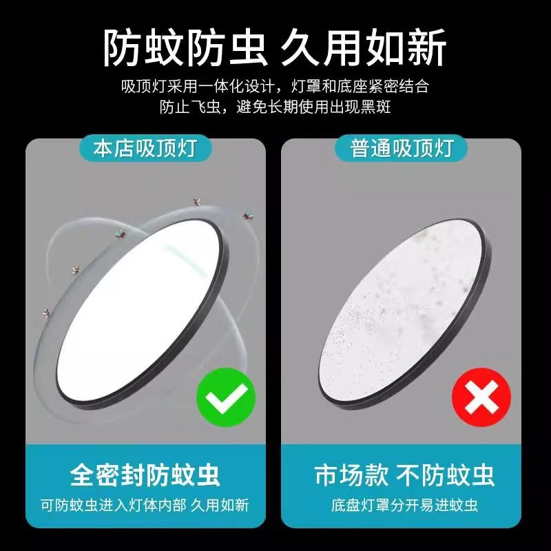 Bathroom toilet special ceiling light modern simple moisture-proof waterproof fog kitchen toilet balcony three-proof lighting