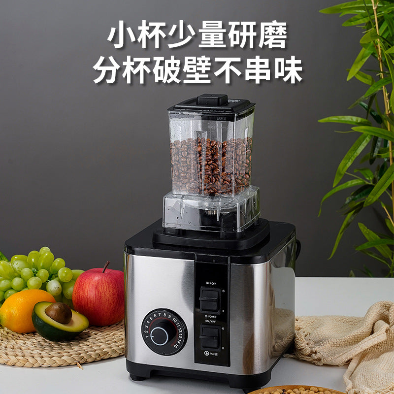 High-power, large-capacity stainless steel blender - multi-functional food processor, juicer, grinder, and mixer for home use - cross-border e-commerce