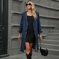Fashion cross-border foreign trade women's clothing  independent station new washed denim long outwear windbreaker top cardigan trendy