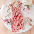 Kids clothing  cross-border new arrivalfashionspring & fallgirl pink suspender one-piece pants