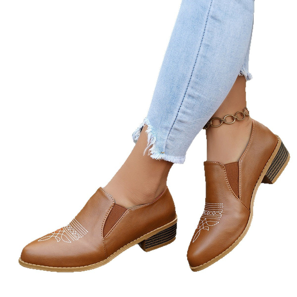 summer new arrival: plus size women's casual comfortable retro fashionable outdoor single shoes wholesale