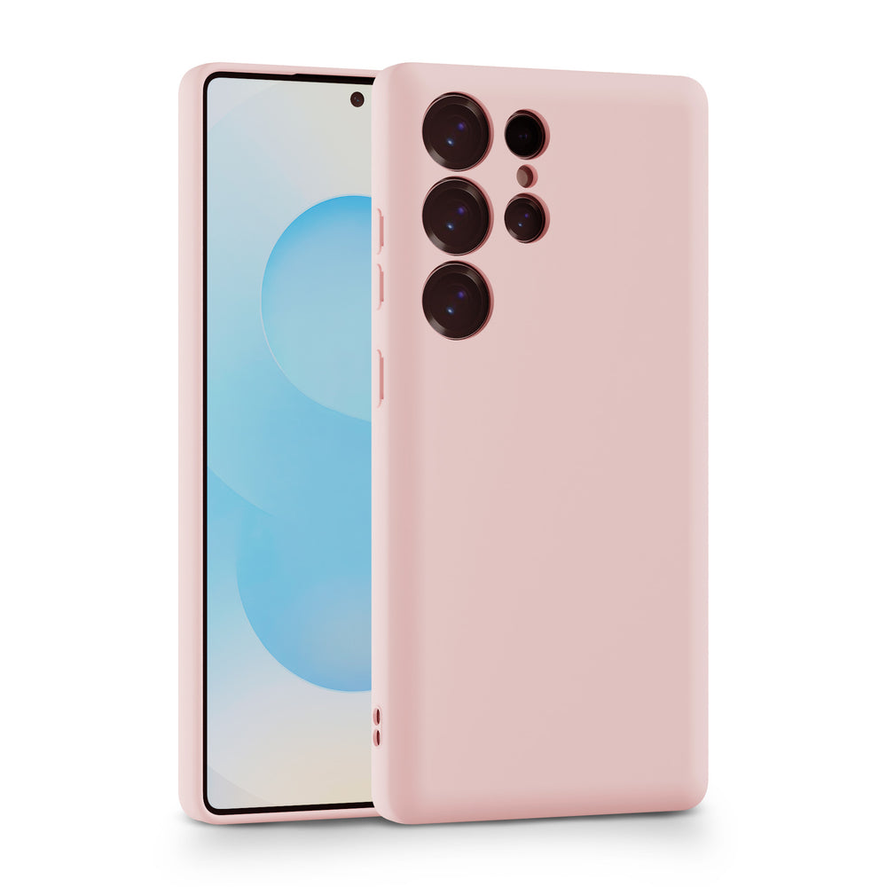 Suitable for three sam star built-in card slot all-inclusive mobile phone case san star s25ultra liquid tpu pure color mobile phone case