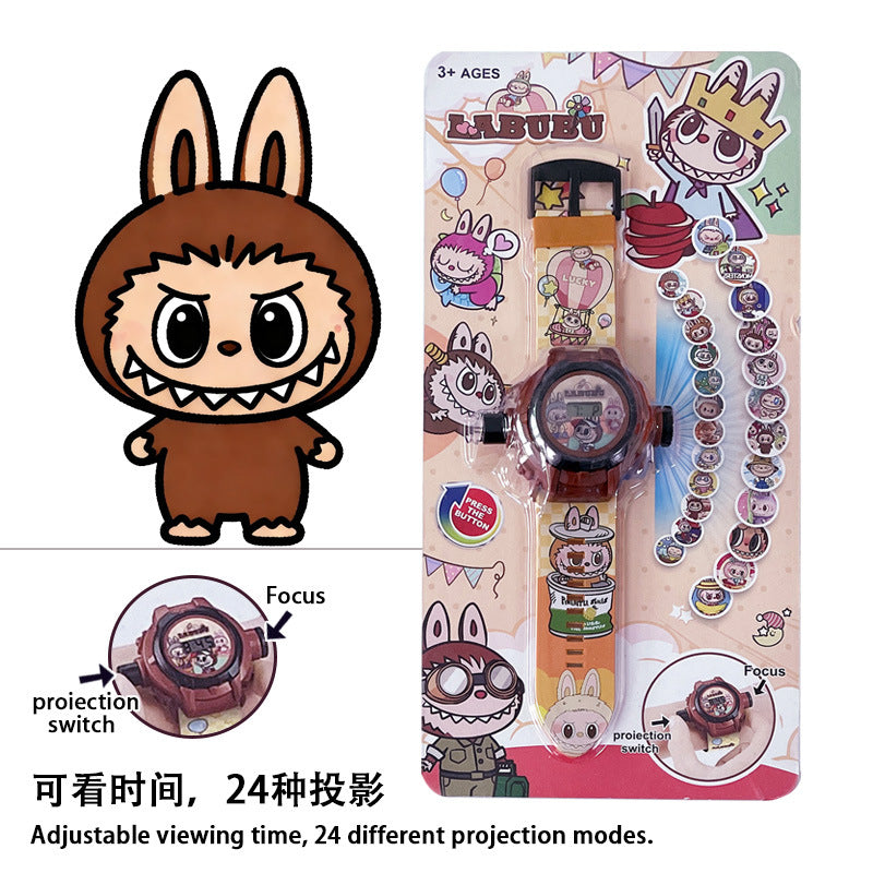 Capybara projector watch for kids - educational toy, light-up cartoon electronic watch, birthday gift for boys and girls