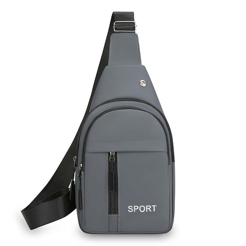 New fashion simple breast bag men's new trend casual shoulder bag Korean version outdoor business messenger breast bag