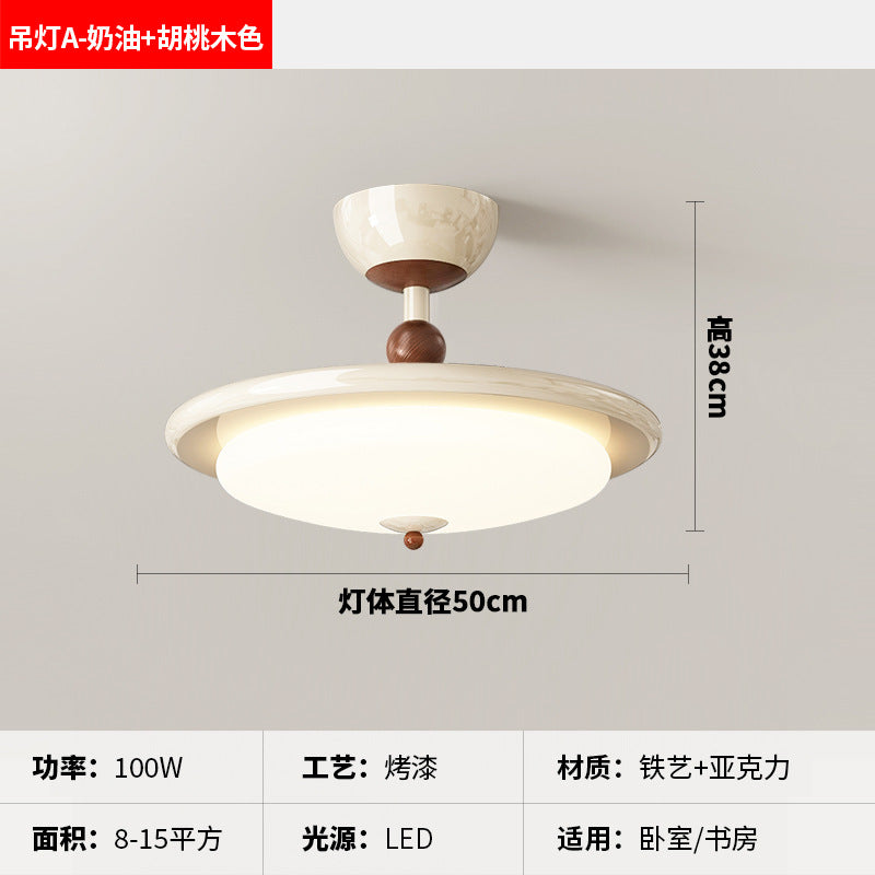 [Strict selection] 2025 new medieval chandelier French retro cream wind warm full spectrum eye protection lamp