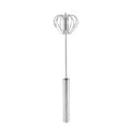 Semi-automatic stainless steel egg whisk - press and rotate cream whisk, perfect for whipping cream, eggs, and baby food