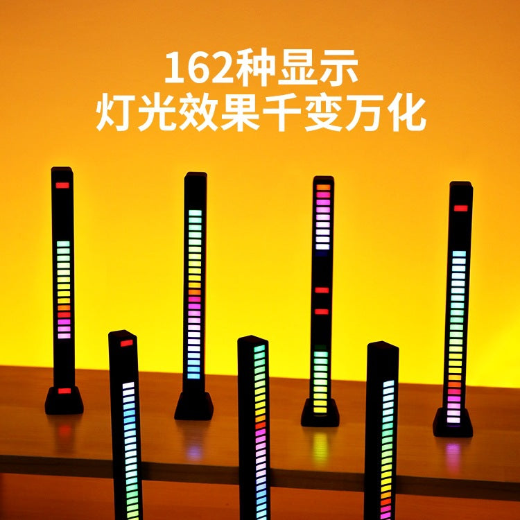 Rgb ambient light sound-activated gaming pc desktop lamp - music sync, rhythm, car audio beat