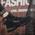 Spring high-top men's shoes 2025 new spring sports casual waterproof non-slip wear-resistant shoes men's martin boots trendy shoes