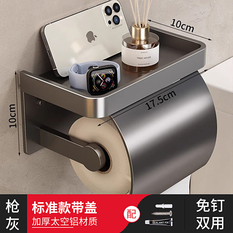 Bathroom toilet paper box high-end hotel toilet tissue box paper box storage rack roll paper rack bathroom storage rack