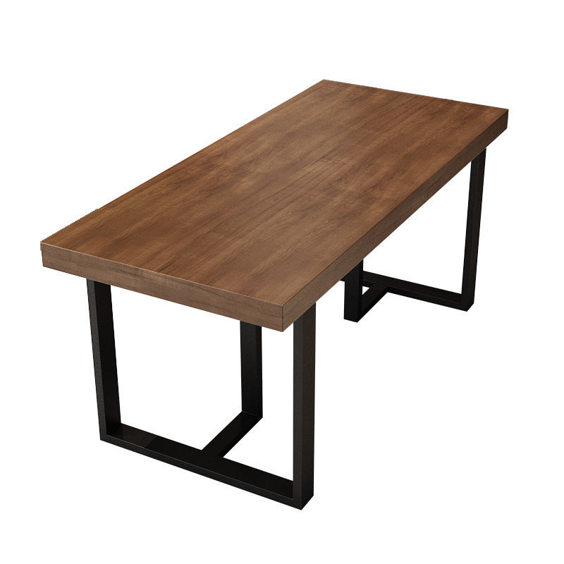 American industrial style dining table and chair combination commercial bar hot pot restaurant restaurant booth tavern clear bar solid wood dining table and chairs