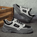 Men's winter breathable 2025 new trendy versatile casual skate shoes, men's low-top workwear leather martin boots