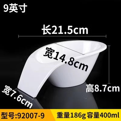 Fat beef plate melamine hotpot restaurant buffet plate tableware barbecue plate commercial side dish dish lettuce bucket haidilao