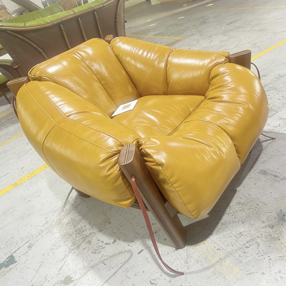Nordic single sofa chair light luxury retro designer casual chair living room bedroom chair sofa lazy