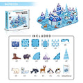 Ice and snow world puzzle magnetic building blocks 94pcs
