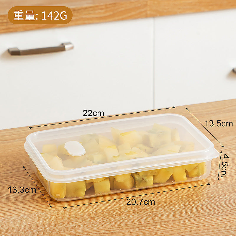Kitchen Food Refrigerator Storage Box Transparent Sealed Fruit Food Fresh-keeping Box Food Grade Plastic Japanese Bento Box