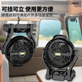 Desktop mini fan - lithium battery, high power, strong wind, silent operation - ideal for office, outdoor, fishing, and camping