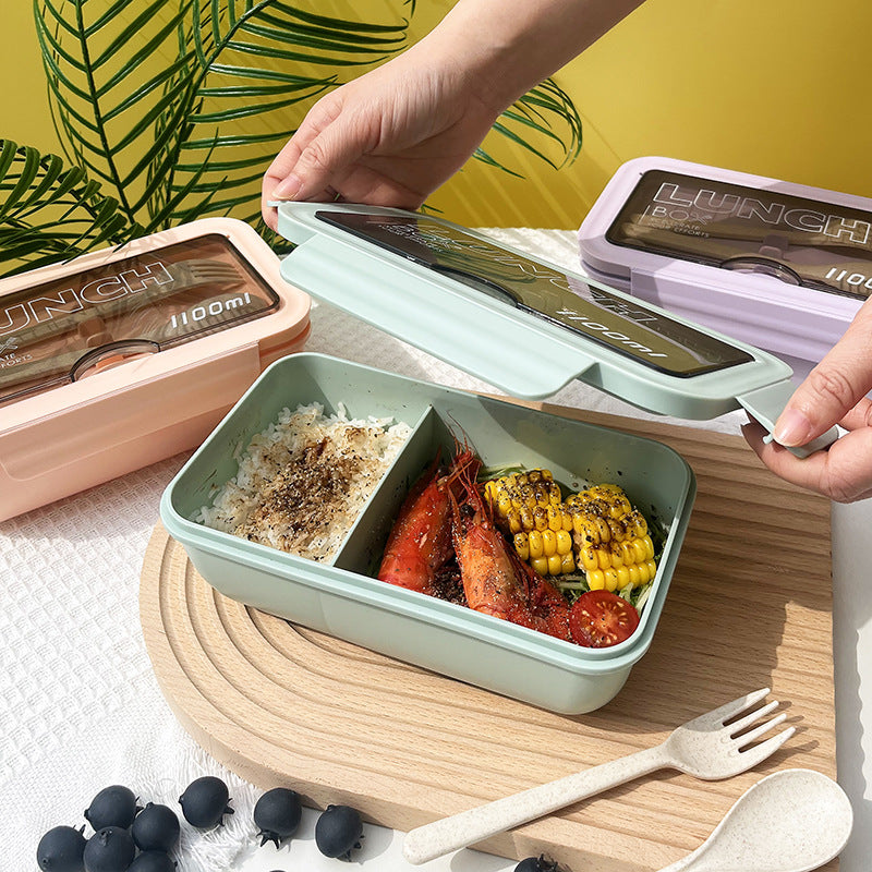 Food-grade portable sealed lunch box, microwaveable lunch box, student and office worker light meal, good-looking lunch box