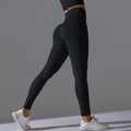 Fashion cross-border seamless pure color peach sweatpants tight running fitness yoga clothes high waist butt lift yoga pants for women