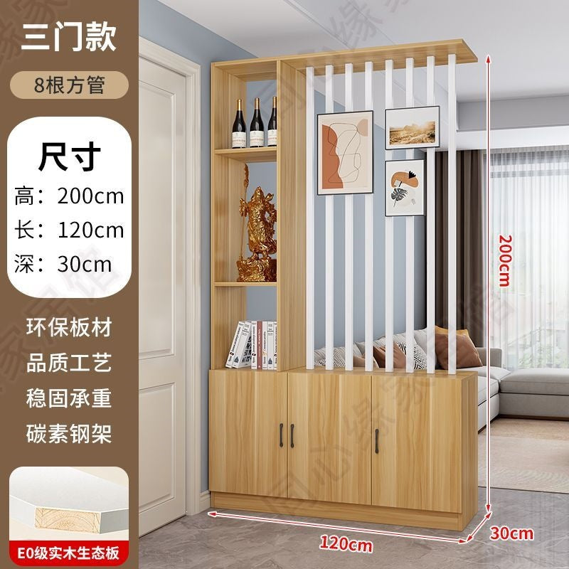 Entrance door shoe cabinet, entrance cabinet, all-in-one screen partition, living room cover, wine cabinet, storage rack, prosperous decoration cabinet